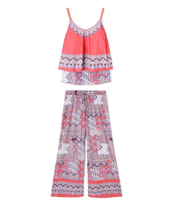 ロングパンツセット水着　9M・11L　【Coral veil（コーラルヴェール）】 - 画像 (6)