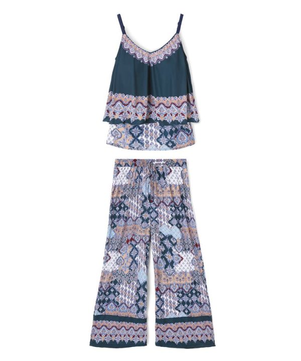 ロングパンツセット水着　9M・11L　【Coral veil（コーラルヴェール）】 - 画像 (8)