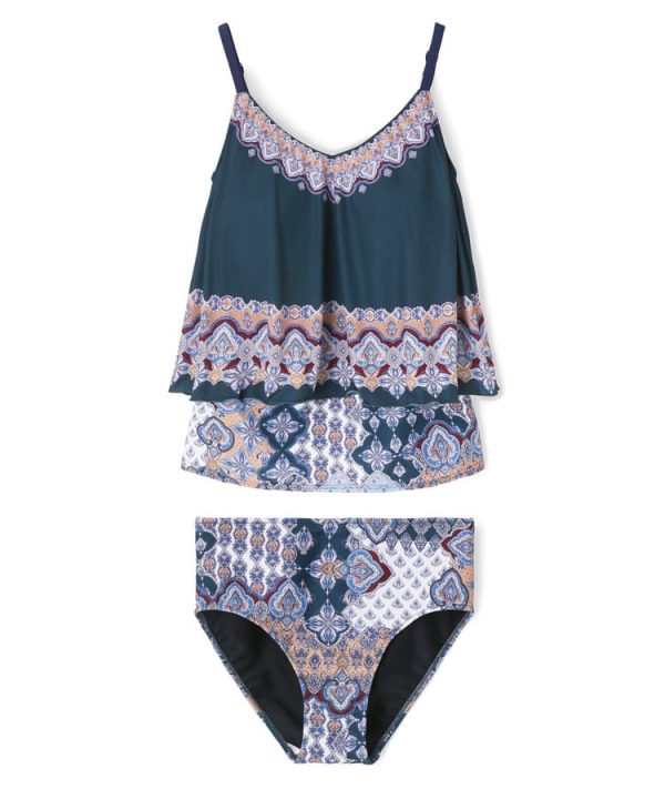 ロングパンツセット水着　9M・11L　【Coral veil（コーラルヴェール）】 - 画像 (9)